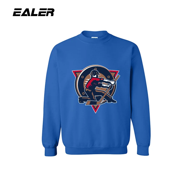 royal blue EALER хоккейный свитер с логотипом для болельщиков - Цвет: royal blue