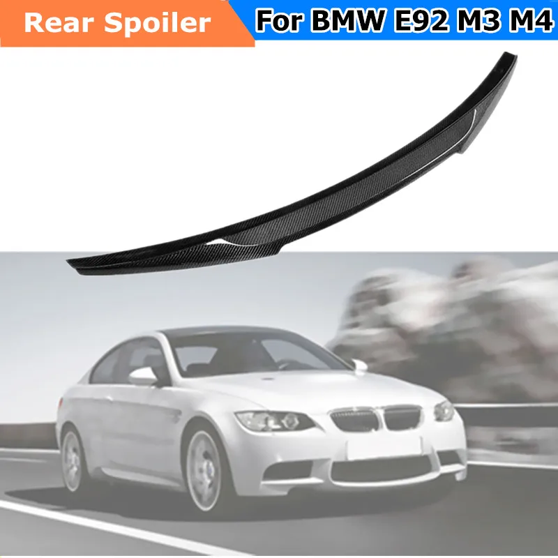 

Carbon Fiber Modified Car Rear Trunk Spoiler Wing Boot Lip For BMW E92 M3 M4 2 Door Sedan M4 Style Auto Accessories Car Styling