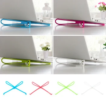 

Simple Cross Laptop Stand Adjustable Bracket Creative Desktop Computer Increased Shelf Cooling Base Pad Bracket Office Supply