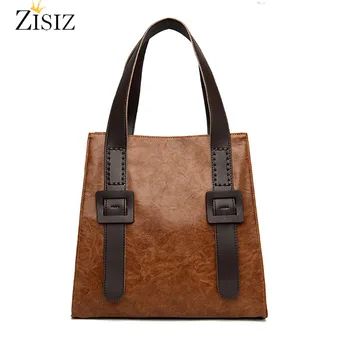 

New Vintage Ladies Hand Bags Luxury Handbags Women Bags Designer High Quality Soft PU Leather Tote Shoulder Bags for Women 2020