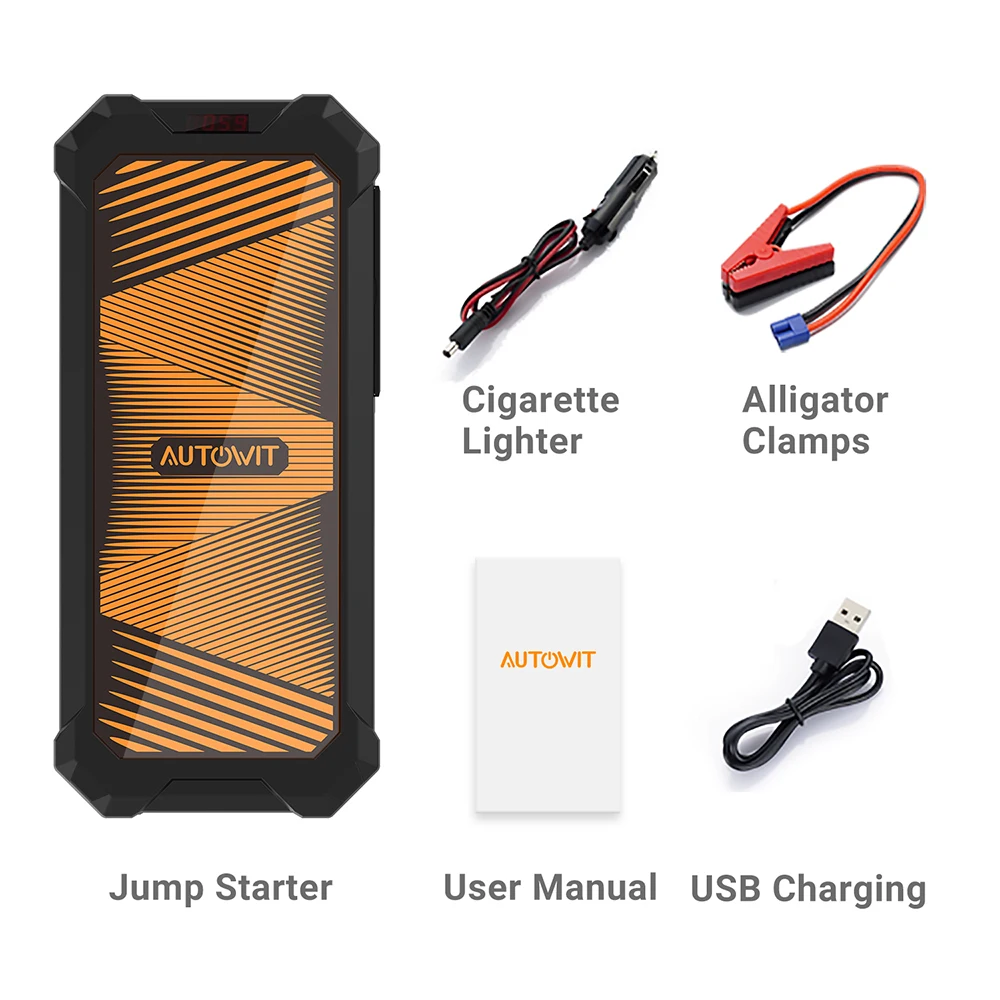 Autowit SuperCap 2 Lite 12V Batteryless JumpStarter (Up to 5.0L Gas 3.5L Diesel Engine) 700A Peak Car Starter Accessories car jump starter jump starter