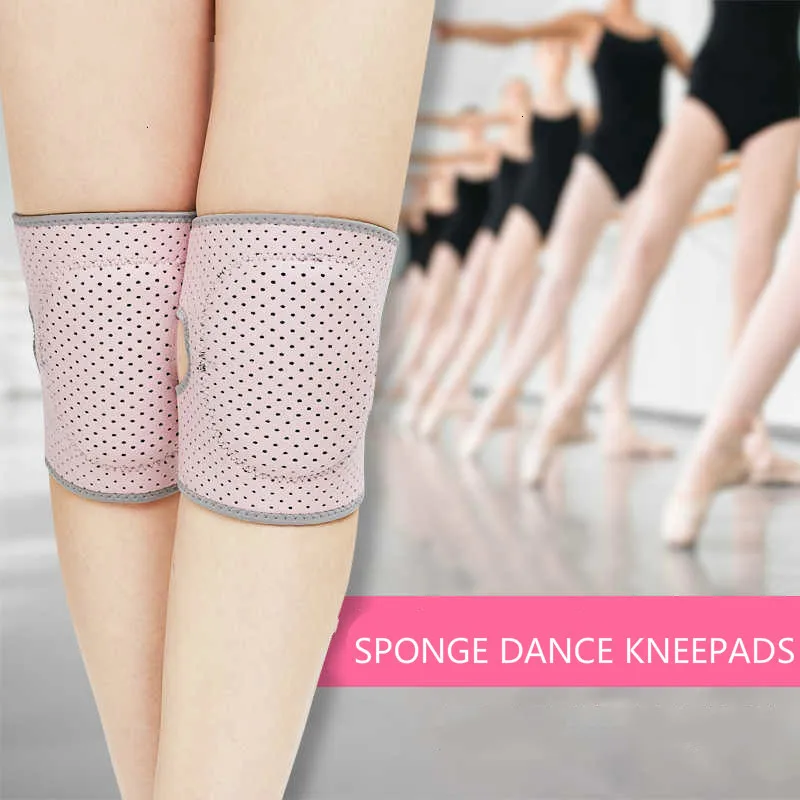 1Pair Women Knee Support Dance Yoga Gym Tennis Knee Pads Brace Sport Kneepad Children Workout Padded Sponge Knee Protection