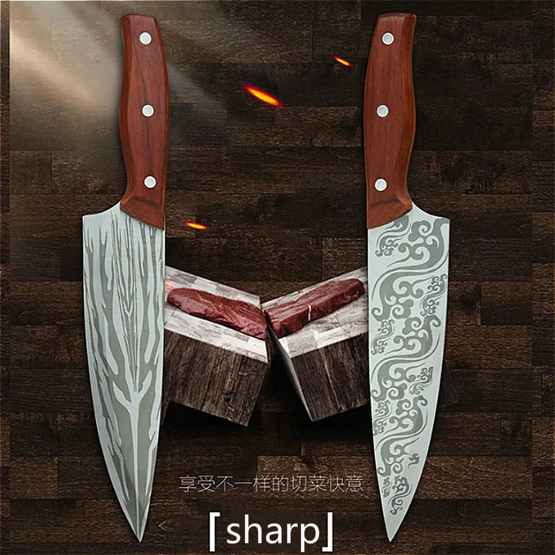 

Hand-forged sharp bone shaver, Japanese high-carbon slaughtering knife, kitchen slicer, Master Tang made butcher bone shaver