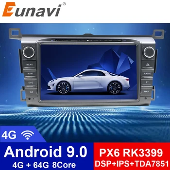 

Eunavi 2 Din Android 9.0 Car DVD Radio Multimedia Stereo for Toyota RAV4 2013-2015 2Din GPS Navigation headunit pc IPS TDA7851