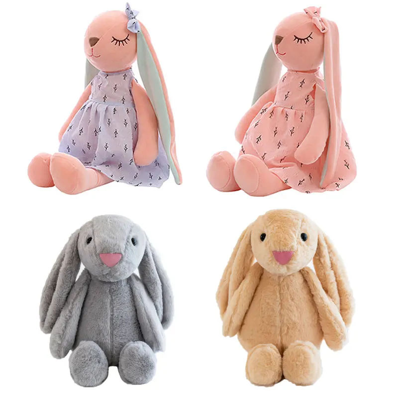 Cartoon Long Eared Bunny Plush Toys For Babies Small Stuffed Animals Children Toys Soft Appease