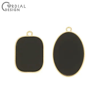 

Cordial Design 50Pcs Jewelry Accessories/DIY Charms/Geometry Shape/Black/Earrings Making/Earring Findings/Hand Made/Pendant