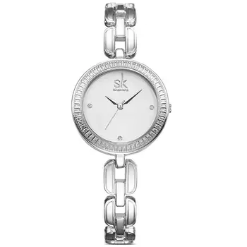

HobbyLane Ladies Diamon Waterproof Quartz Watch with Chain Watchband for Office Casual Campus