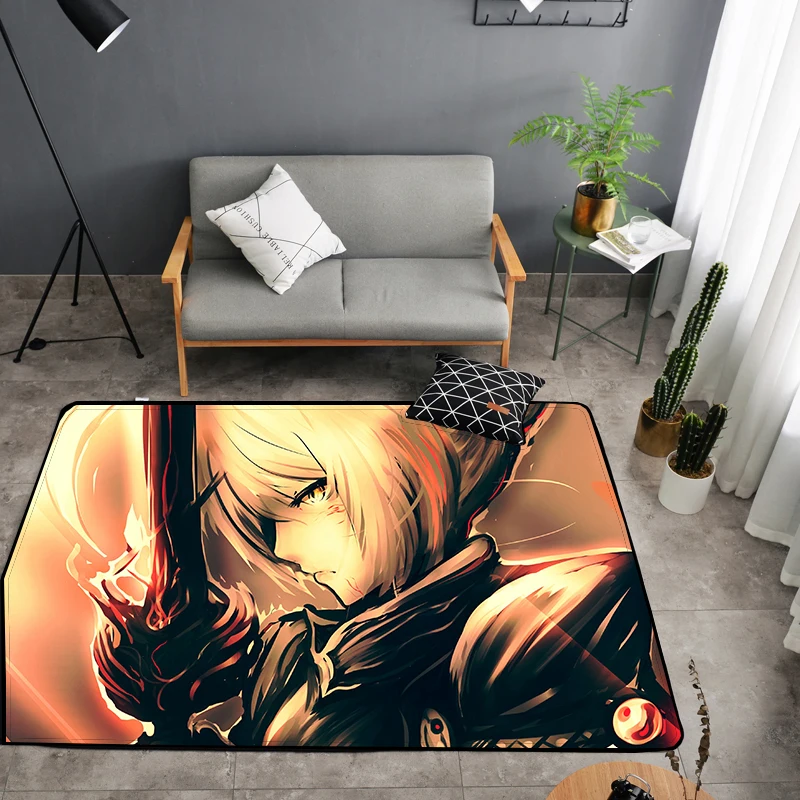 Style 2 Мультяшный Fate Grand Order, коврик для двери Fate stay Night, ковер, коврик для спальни, нескользящий коврик, Мультяшные подарки - Цвет: Style 2