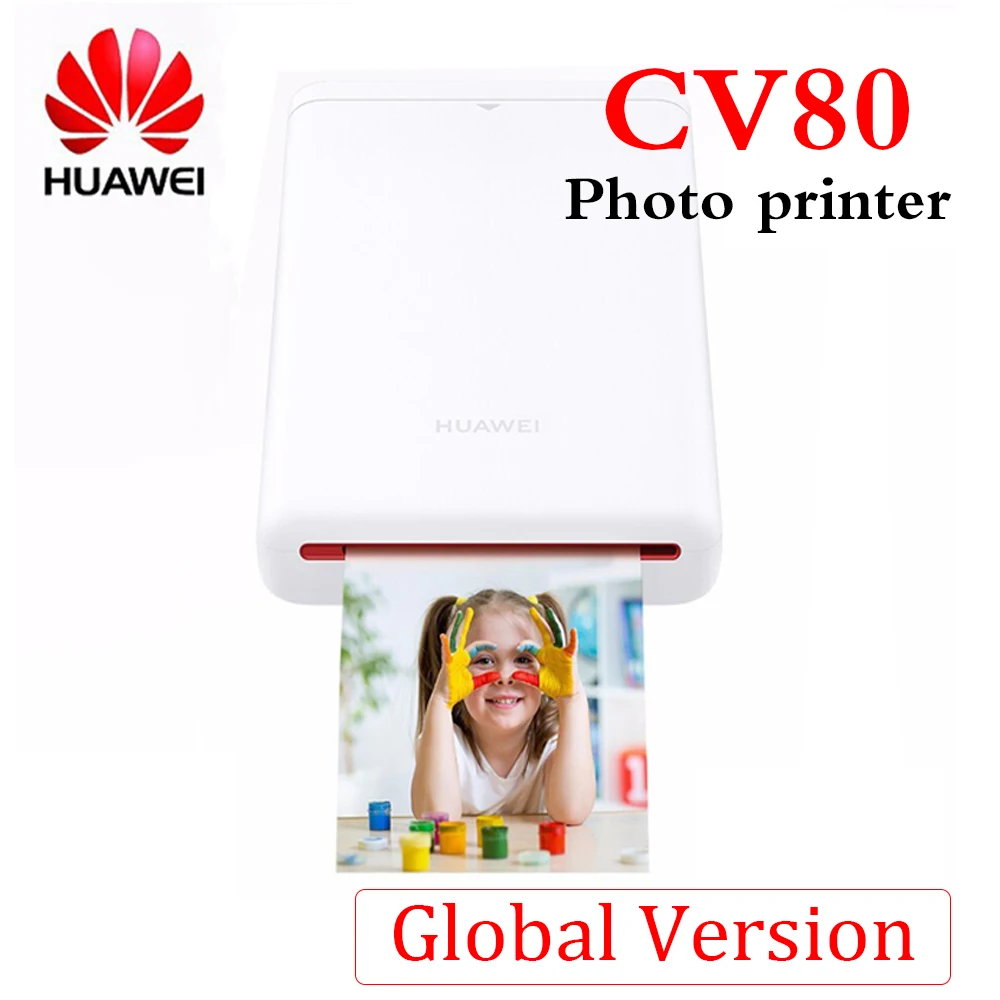 best mini printer for iphone Original Huawei Portable Photo Printer CV80 Polaroid Photo Paper Portable 1 Minute Fast Inkless Printing Bluetooth Connection best mini portable printer Printers