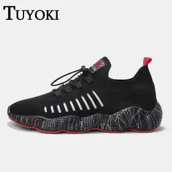 Tuyoki/мужские кроссовки для бега, дышащая легкая мужская спортивная обувь для прогулок, бега, размер 39-44