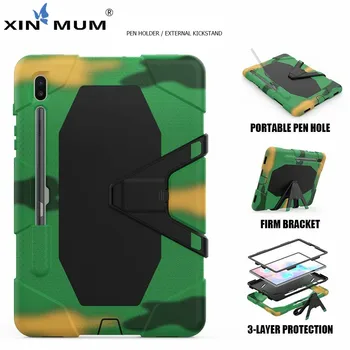 

Tablet PC Case For Samsung Galaxy Tab S6 10.5 Inch SM-T860 SM-T865 T860 2019 Cover Shockproof Heavy Duty Rugged Hard Rubber Case
