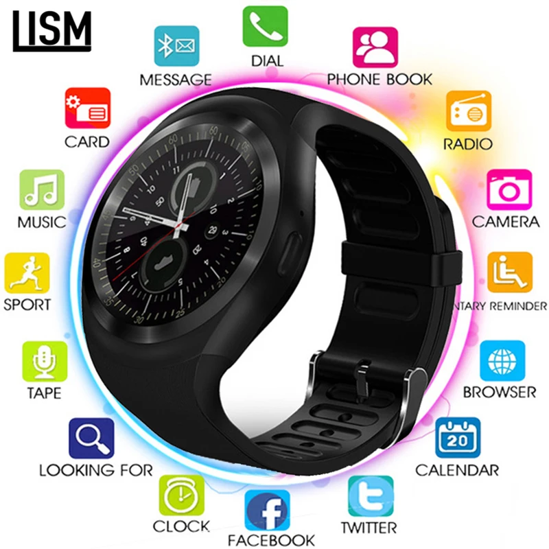 

2019 Bluetooth Android Smart Watch Men/Women Smart Watch Kids Smartwatch Android Sim Card Smart Clock No HeartRate Monitor PK V8