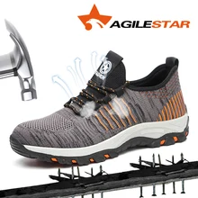 Уличный амортизатор, анти-пирсинг, анти-раздавливание, стойкий к проколу, супер-светильник, безопасная обувь для работы, спортивные защитные ботинки