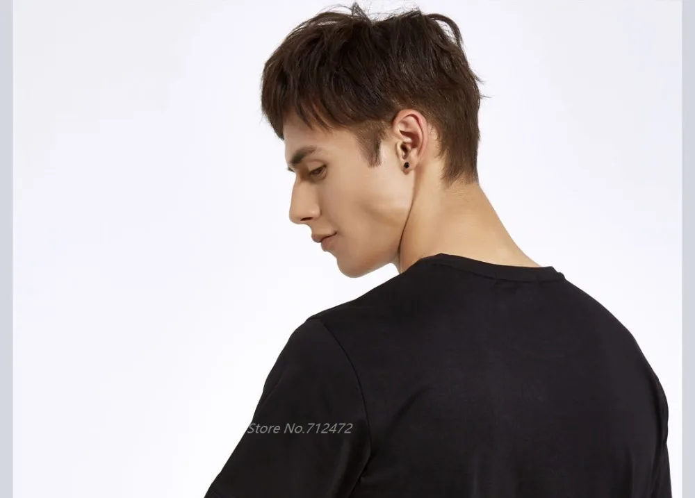 Xiaomi MIKEBOY fashion Embroidered tiger head T-shirt Comfortable and cool summer men Leisure sport embroidery Short sleeve