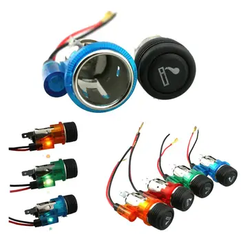 

2.8CM 12V Car Cigarette Lighter Housing Cig Socket Light Cap Waterproof Cigarette Lighter Power Socket Plug Outlet Car-styling