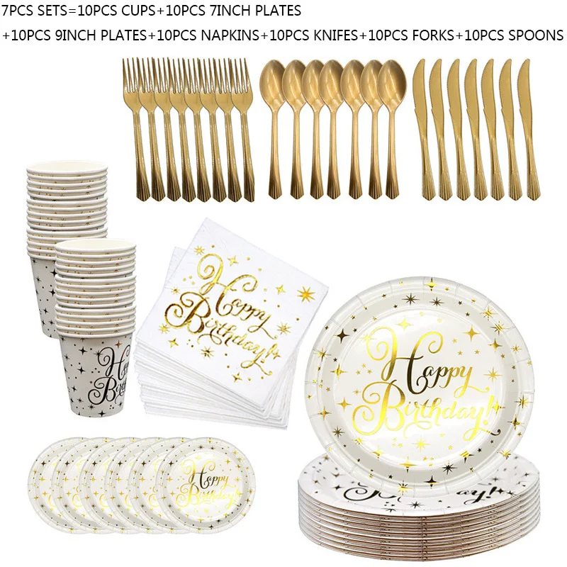 

For 10 Baby New Hot Thicken Stamping Party Disposable Tableware/Plate/Straws/Kids Favorite Birthday Party Shower Decor Supplies