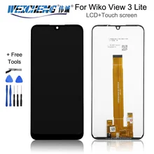 6,0" для Wiko View 3 Lite ЖК-дисплей с сенсорным экраном дигитайзер Замена для Wiko View 3 Lite телефон+ Инструменты