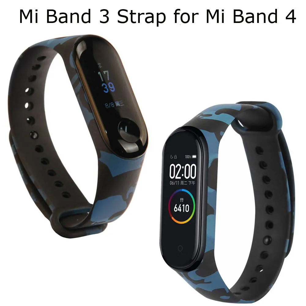 Для Xiaomi Mi Band 4 3 браслет SmartWrist силиконовый ремешок на запястье Замена 10 шт. |