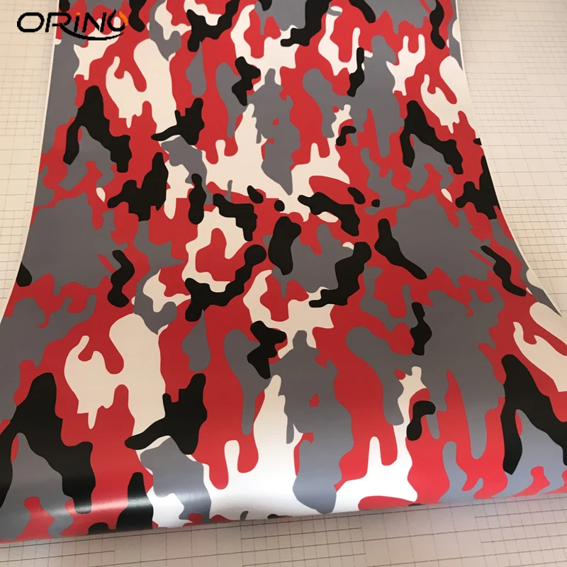 Black Red Grey Vinyl Film Wrap-2