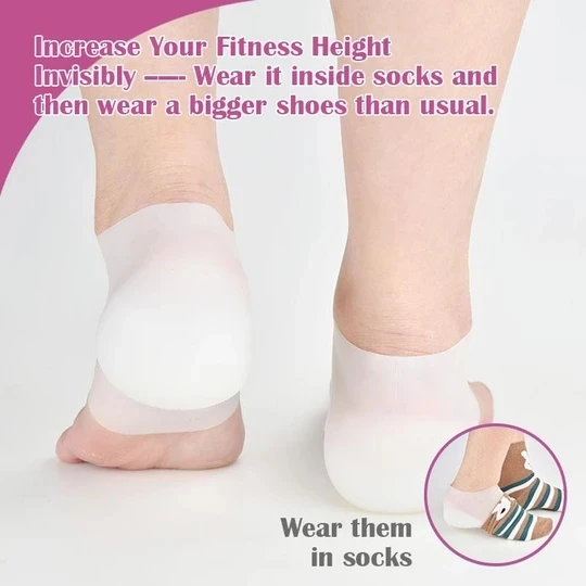 Shopify Горячая унисекс невидимая высота увеличивающие стельки для носков высокие эластичные силиконовые стельки защита для ухода за ногами инструмент дропшиппинг