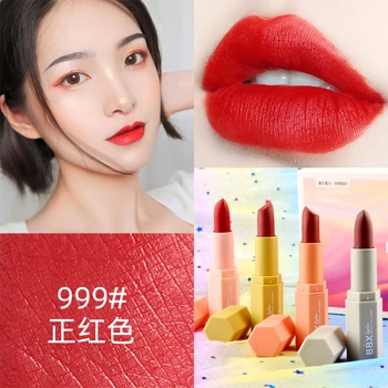 

4PCS matte lipstick set cheap china makeup cosmetic dark red orange cherry color waterproof long lasting matte lipstick AC122
