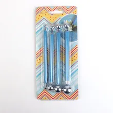 4 шт. художественные раскрашивающие Инструменты Набор для рисования глина гончарная керамика кукла помадка моделирование бумага цветы тиснение узор e20