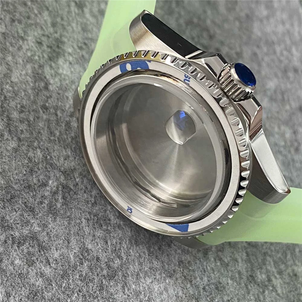 

SUB/GMT Watch Case 40mm Luminous 316 Stainless Steel Magnifying Glass luminous strapfor NH35 Movement