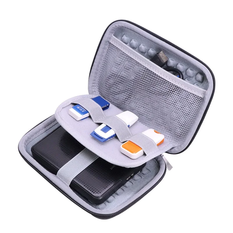 External Hard Drive Case Bag Accessories Organizer For 2.5 Inch Hard Drives Estern Digital Toshiba Seagate Power Bank