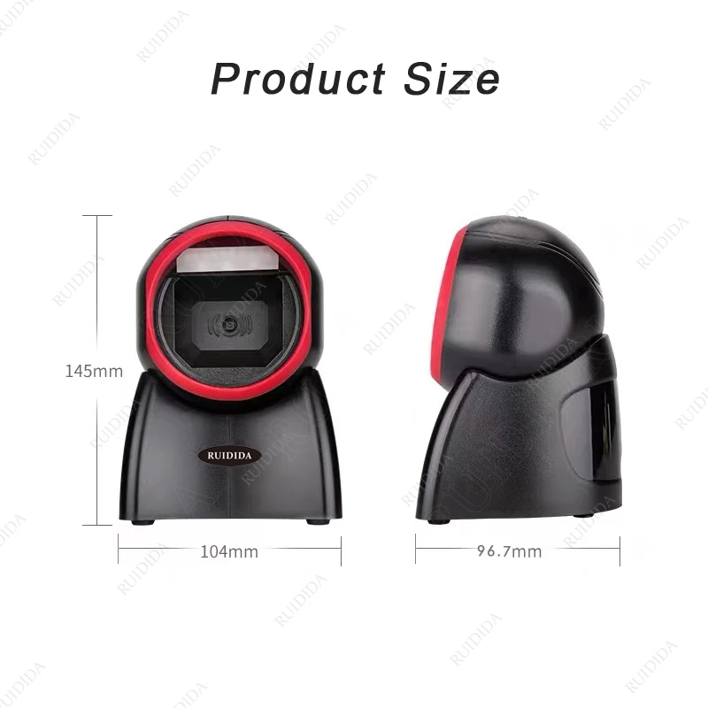 printers and scanners 1D 2D Desktop Bar code Scanner USB Automatic Sensing Scanning Omnidirectional Hands-Free Barcode Reader 2d QR Code Platform Scan scanspeeder