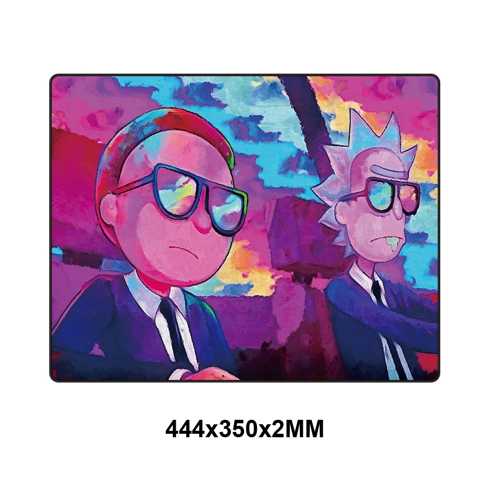 RKYMD-006-44.4x35 XXL коврик для мыши 900x400 Rick And marty Аниме Коврик для мыши на заказ DIY игровой большой фиксирующий край скорость коврик для мыши резиновый компьютерный стол коврик - Цвет: RKYMD-006-44.4x35