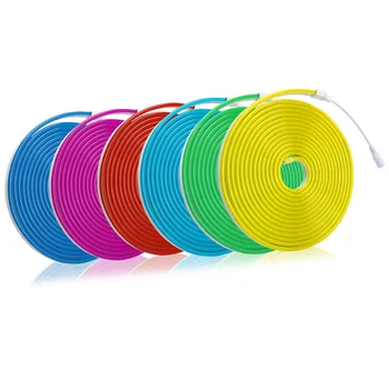 

120LEDs Neon Flexible Strip Light Waterproof Holiday Christmas Lights 12V Led Lighting Bedroom Decoration Indoor LED Strip Light