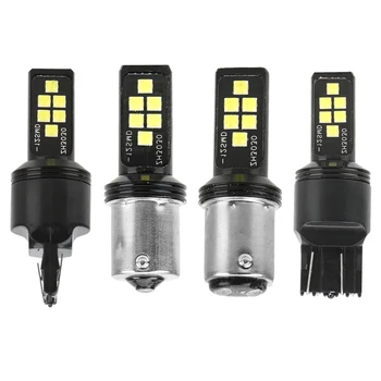 

LEEPEE Auto Brake Light 12 LED 1157 P21/5W BAY15D 1156 P21W BA15S W21/5W 7443 Universal Car Reserve Lamps T20 W21W 7440