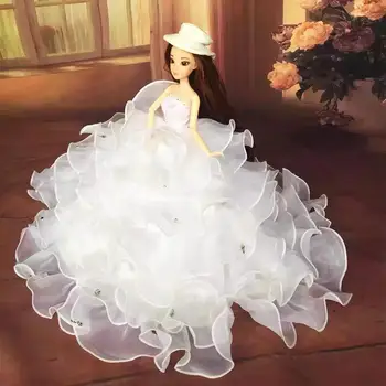 

Mini Large Hemming Dress for Doll Elegant Clothes Accessory