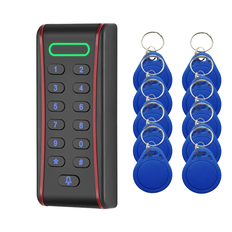 RT371 Rfid Клавиатура контроля доступа с 1000 пользователями + 10 брелоков для системы RFID