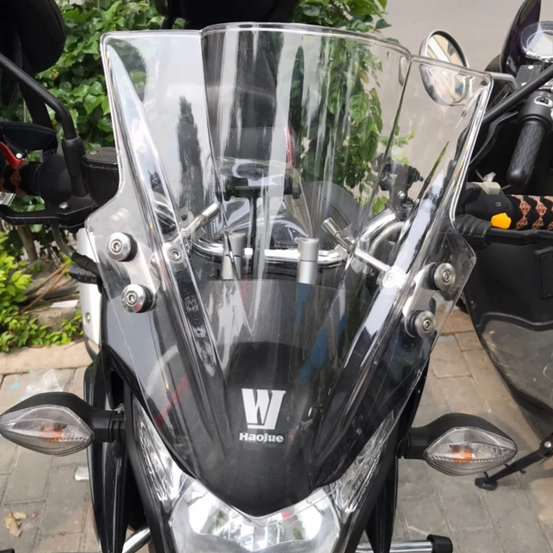 Windscreen For Honda Cb650f Cb500f Cb300f Cb300r Cb250f Cb 650 500 300 F R Screen Windshield Bracket 7 8 Or 1 Handlebar Mount Windscreens Wind Deflectors Aliexpress