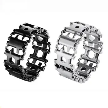 

Multifunction Tool Bracelet Tread Bracelet Stainless Steel Bolt Driver Tools Kit Friendly Wearable Bike Multitool Outdoor #ND