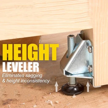 

Adjustable Furniture Leveling Feet Heavy Duty Furniture Leveler with Antiskid Pad for Cabinets Shelving Units Workbench