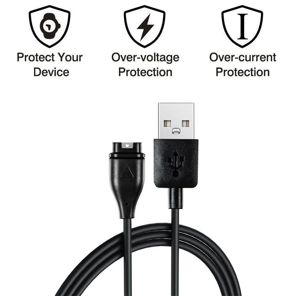 

CARPRIE Smart Watch Replacement USB Data Sync Charging Cable Fast Charger For Garmin Fenix 6S/6/6x Pro 5 5S 5X Plus