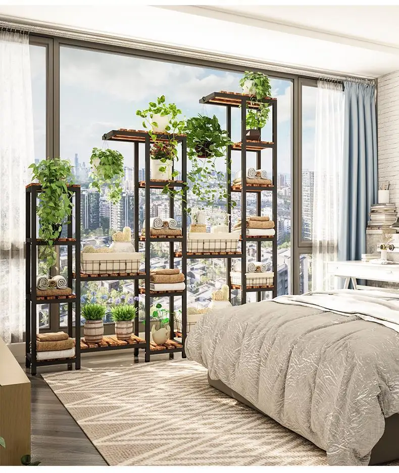 Decorativa Madera Estante Para Plantas Suporte Flores Крытая лестница Stojak Na Kwiaty Dekoration напольная Цветочная подставка для растений