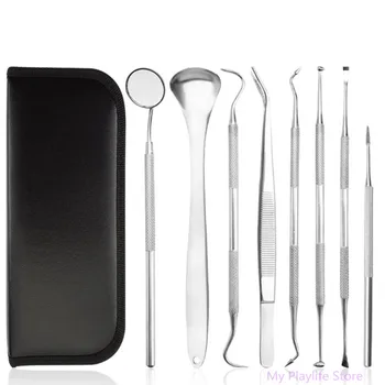 

8 Pcs Double Sided Pet Teeth Cleaning Tools Dogs Cats Tartar Stones Remover Dental Scraper Pet Animal Tooth Oral Care Tool C42