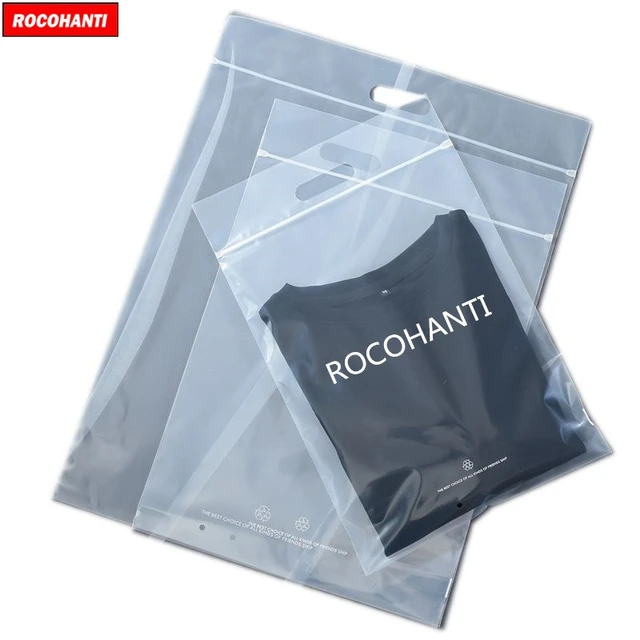 Bolsa De Plástico Transparente Con Logotipo Personalizado, Bolsa De  Camiseta Con Cierre De Cremallera Para Ropa, Bolsita De Plástico  Transparente, 100x - Cajas De Regalo Y Bolsas - AliExpress