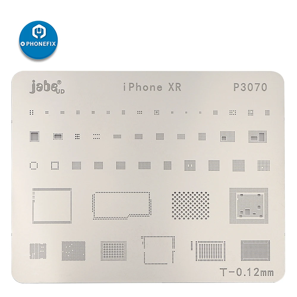 Jabe BGA трафарет Шаблон для iPhone XR XS XSMAX для HDD/wifi/аудио IC/BT/Baseband/EEPROM IC BGA Rework Reballing