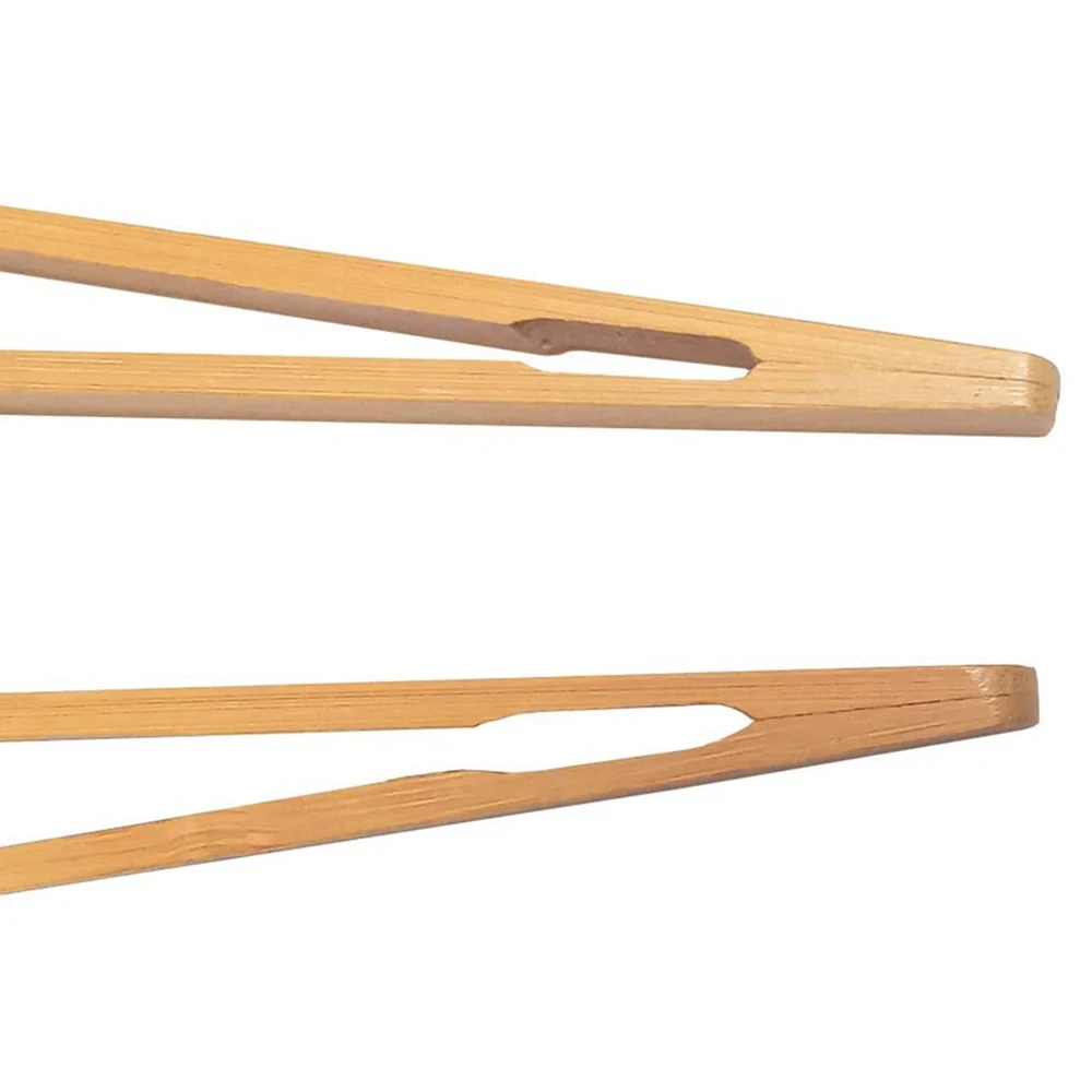 8pcs Wooden Tea Clip Bamboo Kitchen Salad Food Toast Tong Tweezer Bacon Sugar Ice Tea Utensil Teaware Accessories