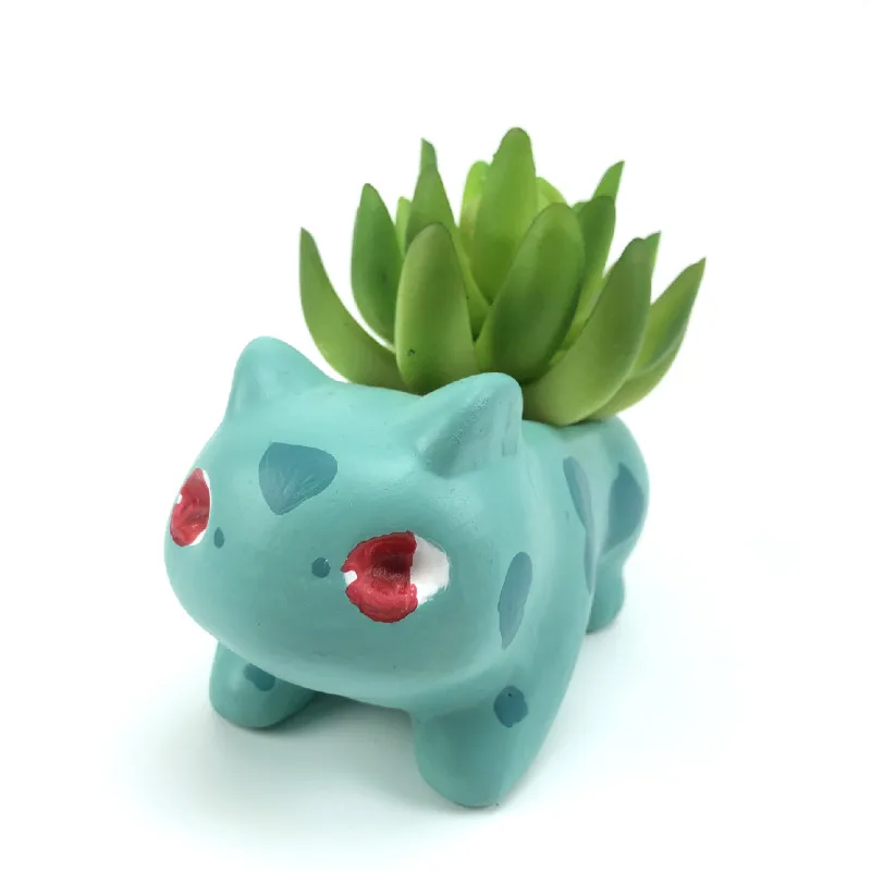 Bulbasaur суккулентный цветочный горшок DIY живопись художественная ваза горшок для растений Bulbasaur стол для растений мини-сеялка Прямая поставка