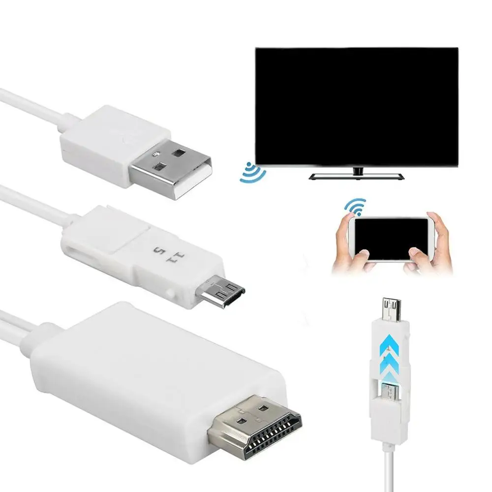Изысканно разработанный прочный для Android сотового телефона Micro-USB MHL до 1080 P ТВ Кабельный адаптер MHL к HDMI