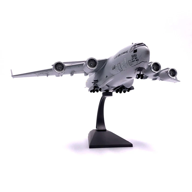 1:200 в твердом переплете сплава мобильный телефон Дисплей Стенд C-17 Globemaster III U. S. Военный Самолет Модель Реалистичная сплав коллекция