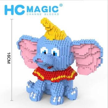 

1787pcs+ Disney Dumbo Elephant Mini Building Blocks DIY Diamond Figures Brick Creative Toys for Children