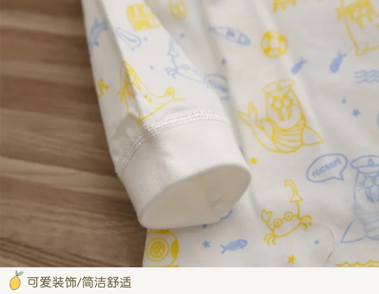 Spring Summer New Style CHILDREN'S Underwear Suit 1-4-Year-Old Baby Thermal Underwear Cartoon Cotton Base Clothing
