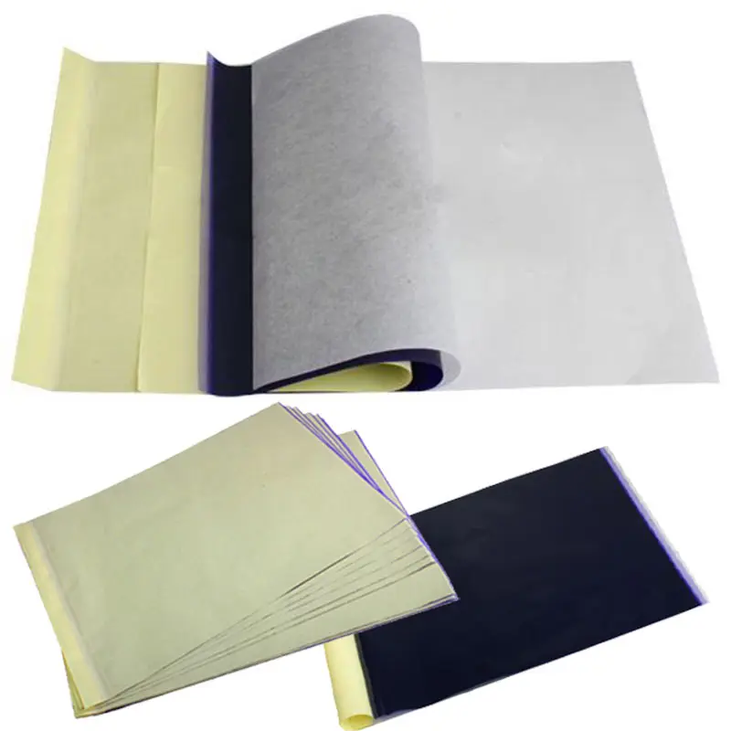 New Hot 5 Sheets Tattoo Transfer Carbon Paper Supply Tracing Copy Body Art Thermal Stencil A4 Size SMR88