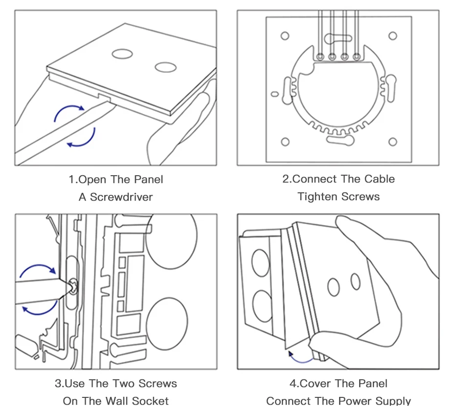 vidro, porta sino interruptor, segurança em casa, 10A